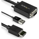 StarTech VGA2HDMM2M ubN VGA - HDMI ϊA_v^P[u 2m USBI[fBIΉ 1920x1080 AiORGBHDMIɕϊ