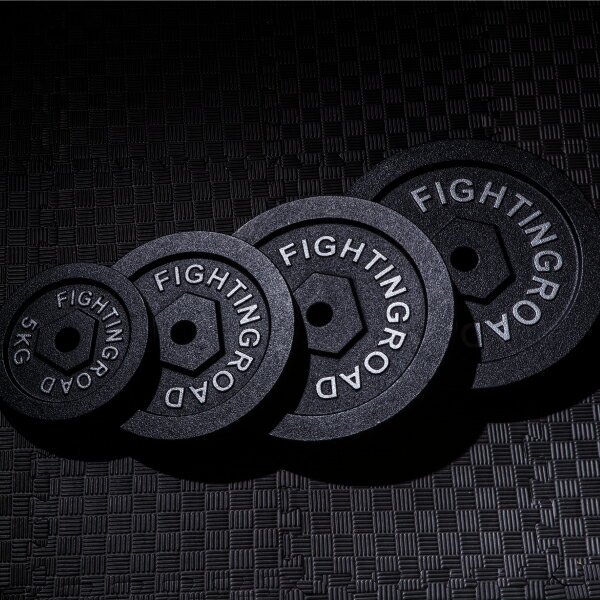 ファイティングロード 841FR20CM5621 高品質マットプレートブラックタイプ2.5kg FIGHTING ROAD 筋トレのレベルアップ メーカー直送
