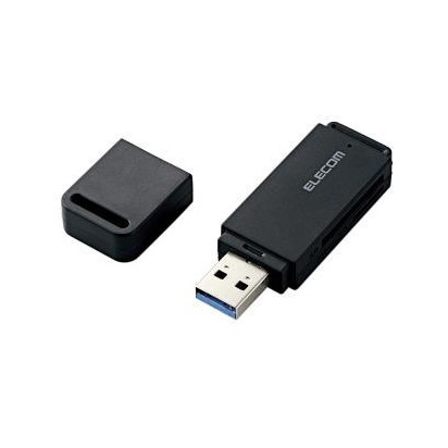 ELECOM MR3-D011BK メモリリーダライタ USB3.0対応 直挿し SD系専用 ブラック