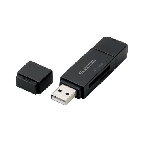 ELECOM MRS-MBD09BK メモリリーダライタ PC・スマホ・タブレット用 microB+USBA SD+microSD ブラック