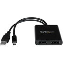 StarTech MSTMDP122DP [MSTハブ Mini DisplayPort - 2ポート DisplayPort 2x DisplayPort/DPハブ] メーカー直送