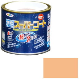 アサヒペン AP 水性スーパーコート 1/5L ティントローズ