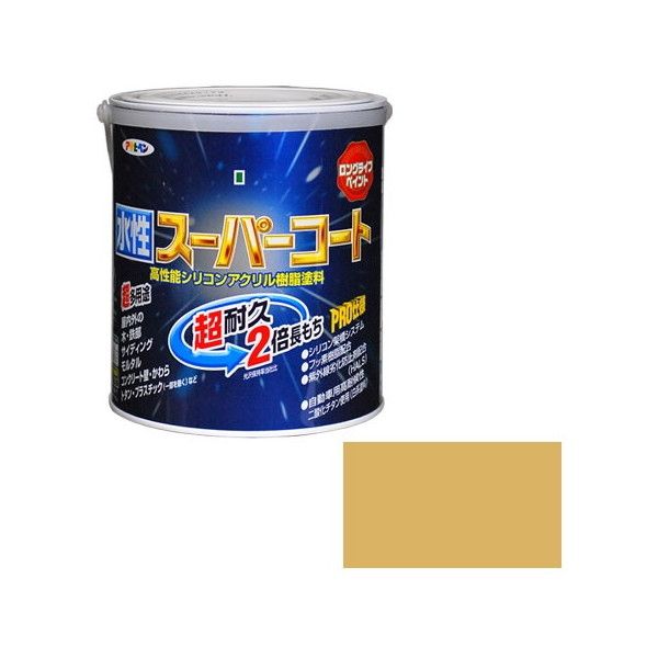 アサヒペン AP 水性スーパーコート 1.6L ベージュ
