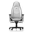 楽天XPRICE楽天市場店【正規取扱店】noblechairs ゲーミングチェア ホワイト ICON Premium White デスクチェア オフィスチェア NBL-ICN-PU-WBK-SGL プレミアムホワイト PUレザー モノトーン ワイド座面 テレワーク 在宅 PC作業 長時間作業 eスポーツ 1年保証 簡単組み立て レビューCP1000