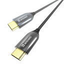 商品説明★ 国内メーカー初のUltra High Speed HDMI(R) Cable認証を取得した光ファイバHDMIケーブルです。※1HDMI 2.1規格にて定められた48Gbpsの高速伝送により最大8K60Hz/4K120Hz映像に対応。HDMI 2.1規格では、新たに実装されたFRL(Fixed Rate Link)方式により、従来の3データレーン式から4データレーン式に拡張することで、最大48Gbpsの高速伝送が可能です。本製品では、このFRL信号の4レーン全てにロスが少ないOM3規格光ファイバを採用することで、最大20mの長距離伝送を外部給電なしで実現しました。※2★ 「Ultra High Speed HDMI(R) cable」認証取得★ 8K60Hz/4K120Hz(48Gbps)を最長20m伝送★ DynamicHDR対応★ eARC対応★ ゲームモードVRR対応★ HEC対応★ DSC対応★ 軽量で柔らかな(最小許容曲げ半径 45mm)ケーブル★ ノイズフリー(優れた電磁両立性)※1 2021年6月時点。ADTECHNO エーディテクノ 調べ。※2 接続機器によっては電力不足や不安定な場合があります。全ての機器との動作を保証するものではありません。スペック* 長さラインナップ：7.5m* コネクター：ソース側： HDMI タイプA、ディスプレイ側：HDMI タイプA* コネクタ寸法：45mm x 20mm x 9mm (W x H x D)* ケーブルタイプ：Ultra High Speed HDMI(R) Cable* 種類：アクティブ(内部構成：GOF 4本、銅線 7本)* 最大伝送速度：48Gbps* HDCP：パススルー対応(2.3)* DynamicHDR：対応* HEC：対応* eARC：対応* DSC ：対応* 外部電源：-* 最大消費電力：0.25w* カラー：ケーブル：黒 / コネクタ部：メタリックグレー* ケーブル：シールド構造* ケーブル直径：4.5mm ±0.2mm* ケーブル許容曲げ半径：最小45mm* ケーブル許容張力：230N(23kgf)* ケーブル方向性：あり* 最大解像度：8K60Hz / 4K120Hz* 動作温度 / 保存温度：0℃〜50℃ / -40℃〜70℃* 動作湿度 / 保存湿度：10〜80%* 付属品：保証書* 保証期間：1年間(コネクタ部分内部ICチップのみ)* 認証取得：FCC / CE / RoHS / CTS： Cable. v.2.1a※HDMI、High-Definition Multimedia Interface、およびHDMIロゴ は、米国およびその他の国におけるHDMI Licensing Administrator. Inc. の商標または、登録商標です。※外観、および各仕様につきましては予告なく変更する場合がございます。予めご了承ください。※全ての機器との動作を保証するものではありません。