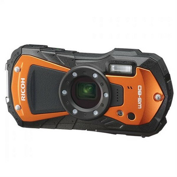 【5/15限定 エントリー 抽選で最大100 Pバック】 RICOH WG-80 オレンジ コンパクトデジタルカメラ (1600万画素)