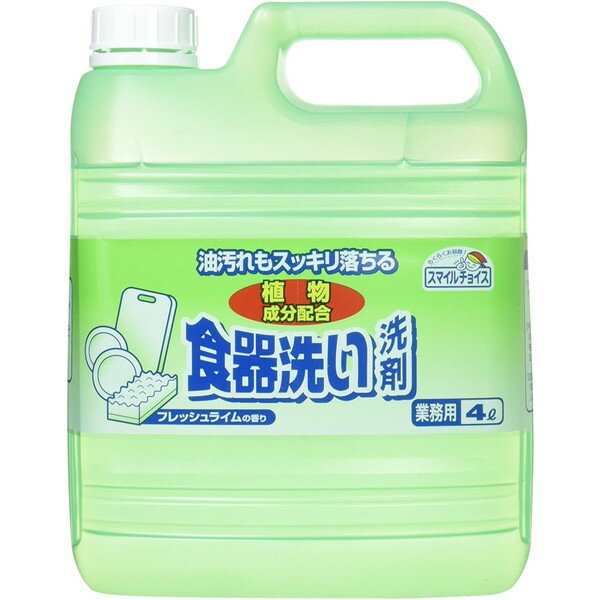 【3/18限定!エントリー＆抽選で最大100%Pバック】ミツエイ スマイルチョイス 食器洗い洗剤 業務用 4Lのサムネイル