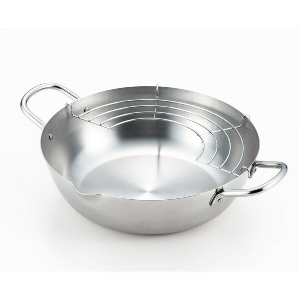 ヨシカワ 郷技 ステンレス製天ぷら鍋24cm YJ2555