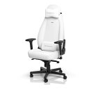 【正規取扱店】noblechairs ゲーミングチェア ピュアホワイト ICON WHITE EDITION デスクチェア オフィスチェア 完全純白 NBL-ICN-PU-WED-SGL ホワイトエディション 白 高機能レザー ワイド座面 テレワーク 在宅 PC作業 長時間作業 eスポーツ 1年保証 レビューCP1000