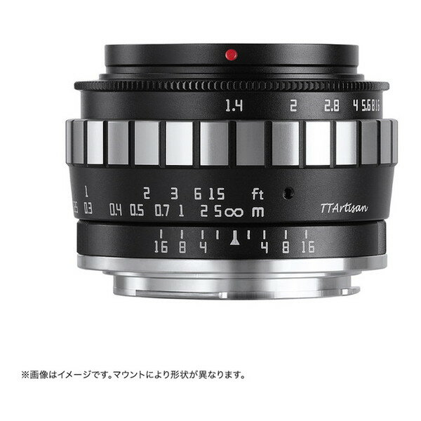 TTArtisan 23mm f/1.4C M43 (BS) ブラック×シルバー 銘匠光学 [単焦点レンズ (マイクロフォーサーズ)]