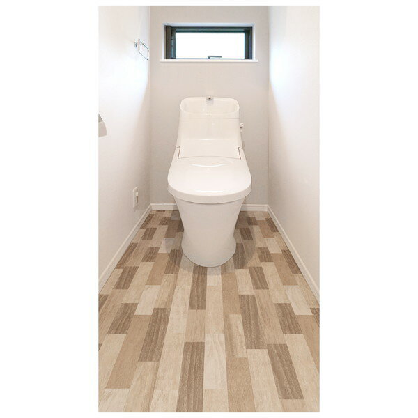 明和グラビア KSBKT-04 抗菌消臭トイレ床リノベシート スクラップウッド BR