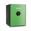 金庫 耐火金庫 WiSE グリーン 緑 指紋認証 アラーム付 1時間耐火 おしゃれ インテリア 収納 セキュリティ 家庭 容量36L 60kg 開梱設置費無料 ...