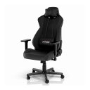 【正規取扱店】noblechairs ゲーミングチェア ブラック Nitro Concepts デスクチェア オフィスチェア NC-S300PRO-B 黒 日本人向け ミドルモデル ファブリック リクライニング ワイド座面 テレワーク 在宅 PC作業 長時間作業 eスポーツ 1年保証 簡単組み立て レビューCP1000