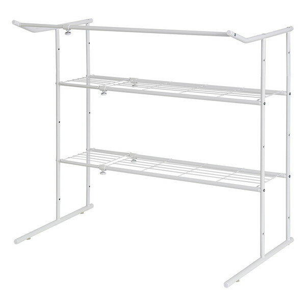 平安伸銅 OHW-40 [押入れ伸縮ハンガーシェルフ 白]