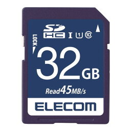 ELECOM MF-FS032GU11R SDHCカード データ復旧サービス付 UHS-I U1 45MB s 32GB