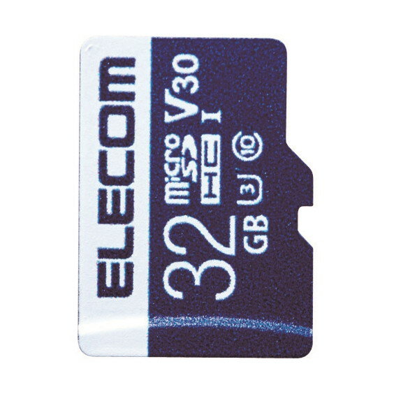 ELECOM MF-MS032GU13V3R MicroSDHCカード データ復旧サービス付 ビデオスピードクラス対応 UHS-I U3 80MB s 32GB メーカー直送