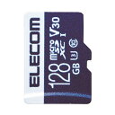 ELECOM MF-MS128GU13V3R MicroSDXCカード データ復旧サービス付 ビデオスピードクラス対応 UHS-I U3 80MB s 128GB メーカー直送