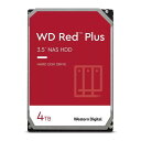 【4/25限定 エントリー 抽選で最大100 Pバック】WESTERN DIGITAL WD40EFPX Red Plus 3.5インチ内蔵HDD (4TB 5400rpm SATA 6Gb/s)