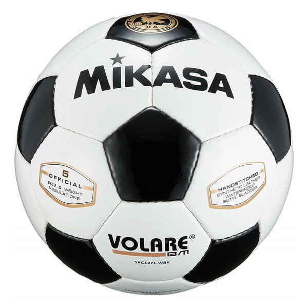 MIKASA SVC50VL-WBK サッカー5号検定球縫い