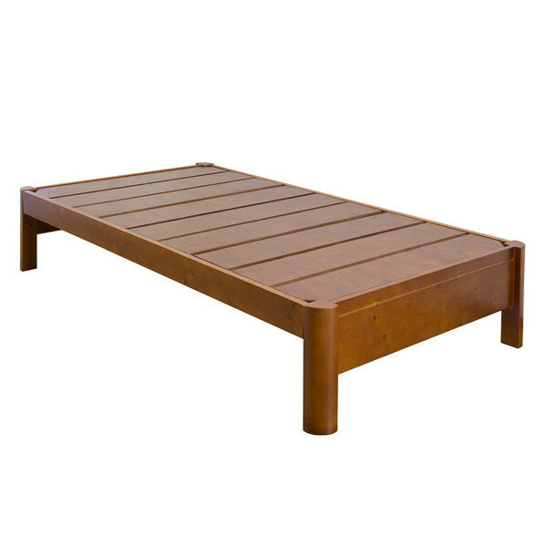 サン・ハーベスト ZLF-303S MBR 頑丈すのこベッドステージタイプ シングルサイズ ミディアムブラウン ..