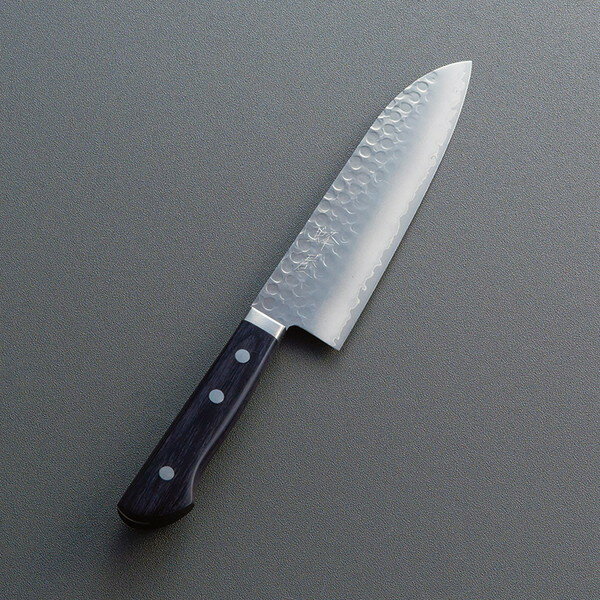 蜂屋作V金ゴールド槌目三徳包丁CV665