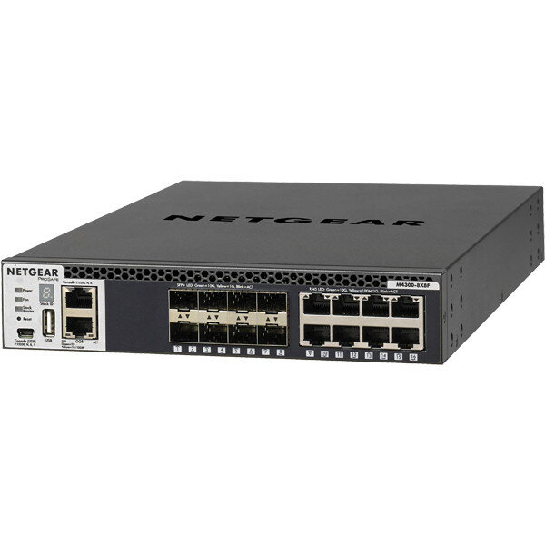 NETGEAR XSM4316S-100AJS [M4300-8X8F 10GBASE-T 8ポート + 10G SFP+ 8スロット Layer3マネージスイッチ（スタッカブル） 【ライフタイムハードウェア保証】]