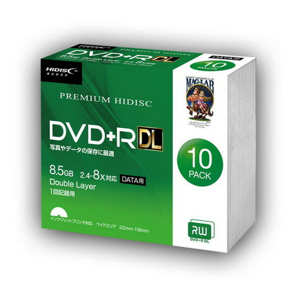 C HDVD+R85HP10SC HIDISC DVD+R DL 8{Ή 8.5GB 1 f[^L^p CNWFbgv^Ή10 XP[X [J[