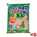【6個セット】アース・ペット しっかり消臭するひのきの猫砂 7L