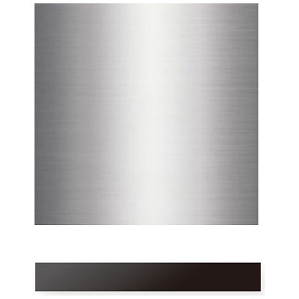 ボッシュ(BOSCH) SMI4ZDS016用ステンレス扉面材+黒ポリ巾木セット [食器洗い機用アクセサリー] メーカ..