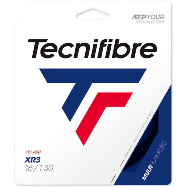 Tecnifibre (テクニファイバー) 硬式テニス用 ガット XR3 ブラック 1.30mm TFSG202 BK