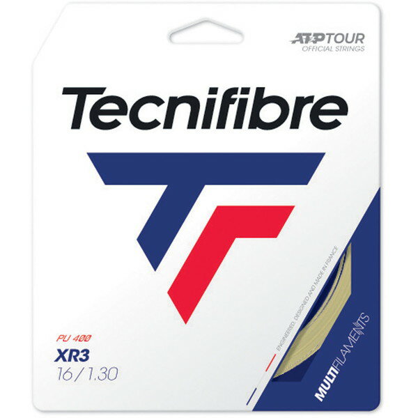 Tecnifibre (テクニファイバー) 硬式テニス用 ガット XR3 ナチュラル 1.25mm TFSG202 NA