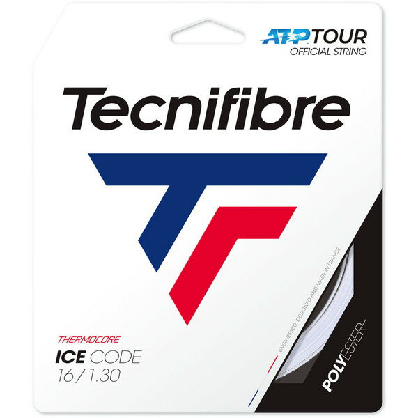 Tecnifibre (テクニファイバー) 硬式テニス用 ガット ICE CODE ホワイト 1.30mm TFSG402 WH