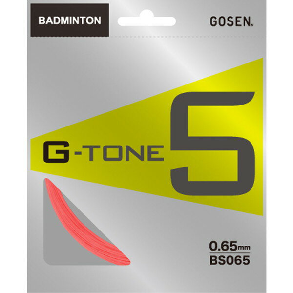 GOSEN (ゴーセン) バドミントン用 ガット ジー・トーン 5 G-TONE 5 サーモンピンク 0.65mm BS065SP