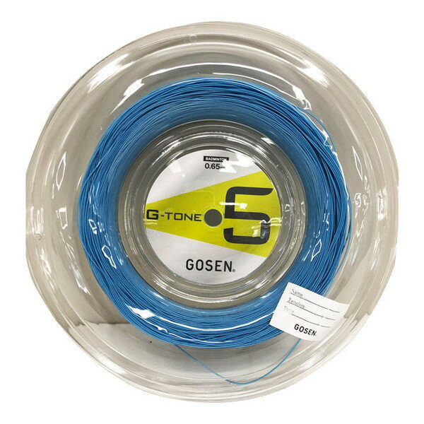 GOSEN バドミントン用 ガット G-TONE5 220mロール ライトブルー 0.65mm BS0653LB ライトブルー