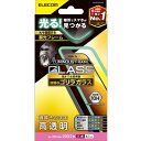 PM-A22CFLGPO iPhone 14 Pro ガラスフィルム 高透明 強化ガラス ゴリラ 薄型 0.21mm 表面硬度10H 蓄光フレーム 指紋防止 飛散防止 エアーレス -お品- -ds