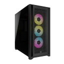 Corsair CC-9011242-WW iCUE 5000D RGB Airflow Tempered Glass Mid-Tower Black ミドルタワー型PCケース