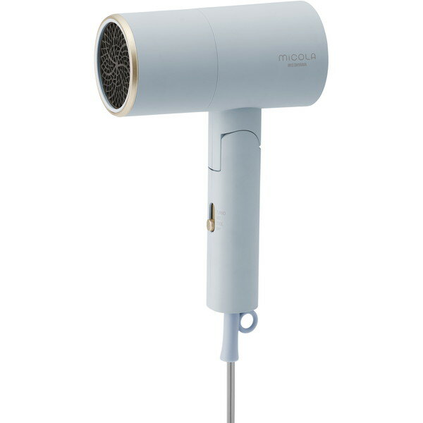ドライヤー アイリスオーヤマ アイリス ミコラ 大風量 マイナスイオン 収納 コンパクト ヘアドライヤー 冷風 軽量 折りたたみ ヘアケア ブルー プレゼント ...