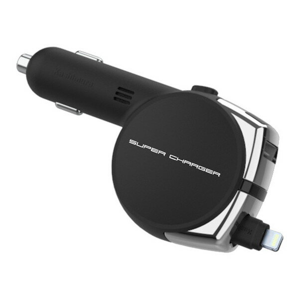 カシムラ KL-80 ブラック [DC充電器 (リール インジケーター 4.8A LN)]