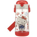 スケーター PDSH5 キティ スケッチ 子供用 水筒 クリアボトル ストロー式 480ml(3)