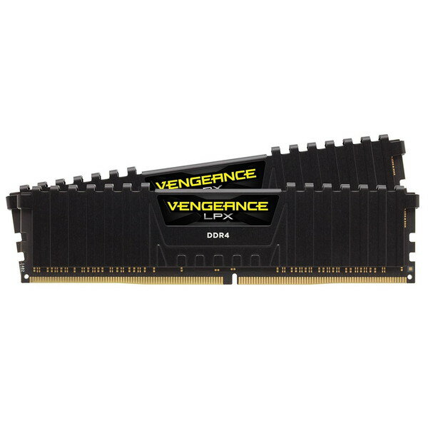 Corsair CMK32GX4M2D3600C18 DDR4 3600MHz 32GB(16GBx2) 288pin DIMM Unbuffered 18-22-22-42 Vengeance LPX Black Heat spreader デスクトップ用メモリ