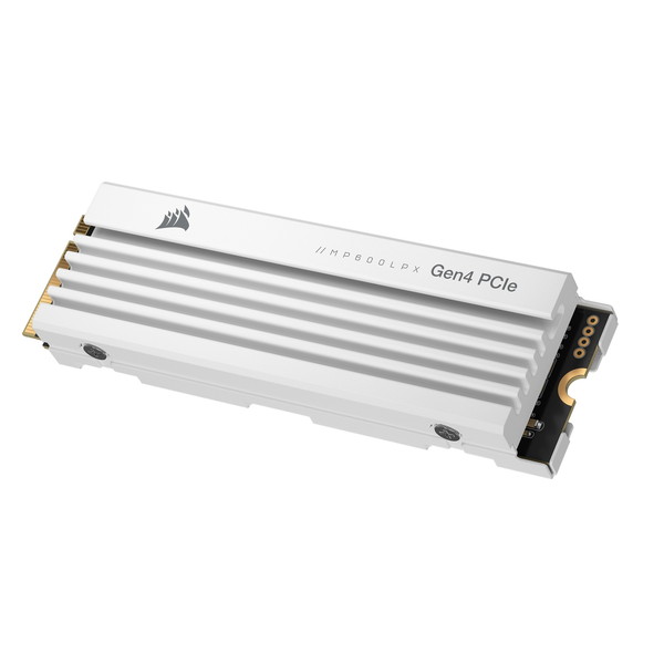 Corsair CSSD-F1000GBMP600PLPW CORSAIR MP600 PRO LPX White PCIe Gen4 x4 NVMe M.2 SSD 1TB; 7100MB/s / 5800MB/s; 700TBW; for PS5 [SSD M.2]