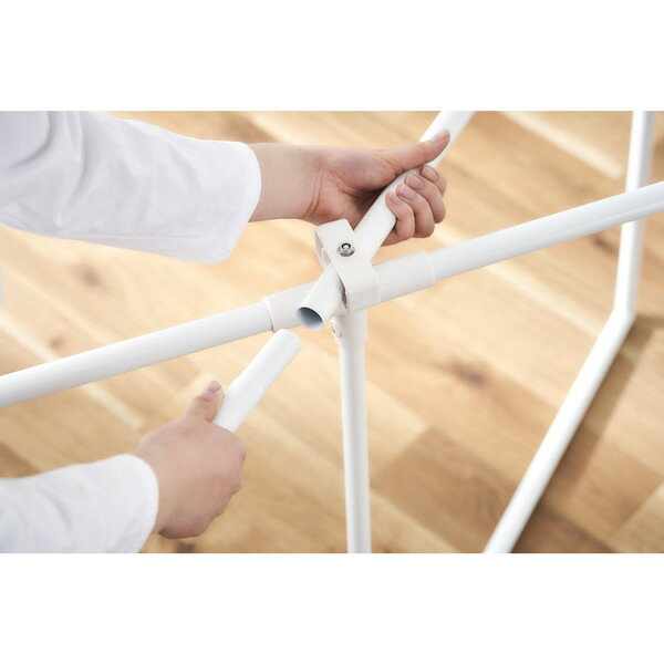 アイリスオーヤマ STMX-770 ホワイト 簡単組立スタイル物干し メーカー直送