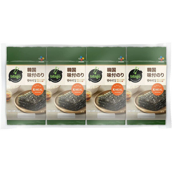 CJ FOODS JAPAN CJ bibigo 韓国味付のり8切8枚 8袋 ×12 メーカー直送 ギフト プレゼント