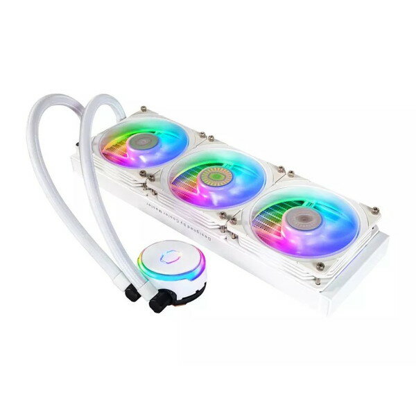 CoolerMaster MLY-D36M-A23PZ-RW MasterLiquid PL360 Flux White Edition 水冷一体型CPUクーラー