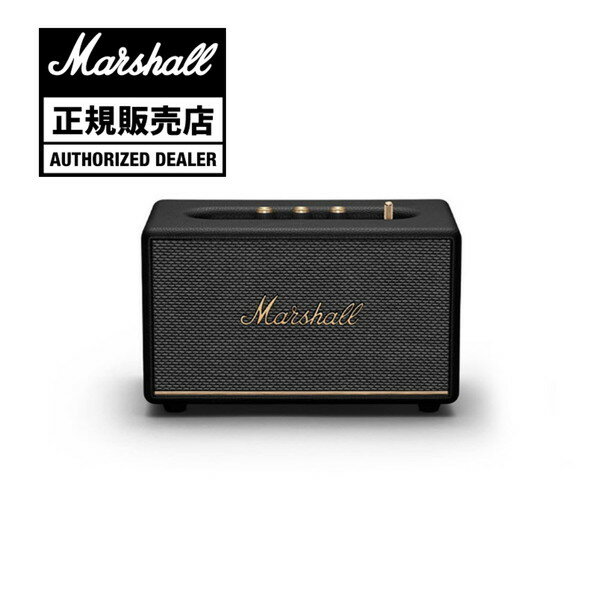 【5/10限定 エントリー 抽選で最大100 Pバック】Marshall Acton III Bluetooth Black ブラック スピーカー ウーファー ツイーター D級アンプ Bluetooth5.2 SBC アクティブスピーカー バスレフ型 ワイヤレススピーカー Bluetooth ブルートゥース 【国内正規品】