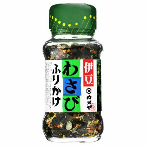 ご注文前にご確認ください※ 12時から14時の時間帯指定はできません。ご指定の場合は14時から16時にて手配いたします。商品説明★ わさびの本場伊豆で育ったわさびふりかけ。ツンツーンとするさわやかな辛さは、自然そのもののおいしさです。ふりかけるだけで、美味しい伊豆が実感できます。※メーカーの都合により、パッケージ・仕様・成分・生産国等は予告なく変更になる場合がございます。※上記理由でのご返品はお受けできませんので、事前お問合せなどご注意のほど宜しくお願いいたします。スペック* 総内容量：48g* 商品サイズ：55×55×125* 成分：わさび、海苔、野沢菜、かつお節、食塩、乳糖、砂糖、ごま、澱粉、卵黄、調味料(アミノ酸等)、昆布粉、香辛料、抹茶、くちなし色素* 生産国：日本* 単品JAN：4901509620910