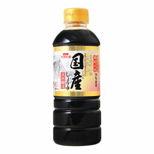 【5/10限定!エントリー&抽選で最大100%Pバック】イチビキ 無添加 国産しょうゆ 500ml ×8 メーカー直送 1