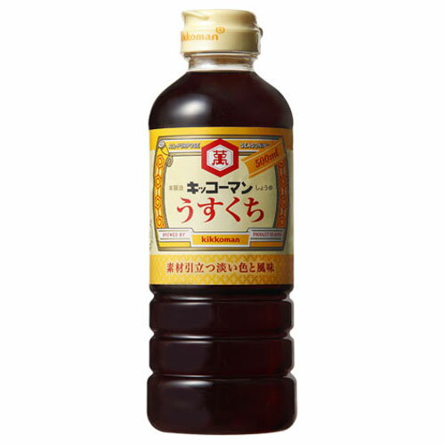 キッコーマン うすくち醤油 500ml ×6 メーカー直送