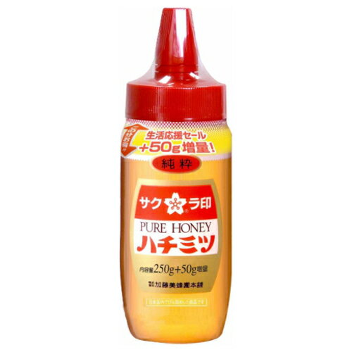 加藤美蜂園本舗 サクラ印 純粋はちみつ ポリ 250g ×12 メーカー直送