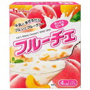 ご注文前にご確認ください※ 12時から14時の時間帯指定はできません。ご指定の場合は14時から16時にて手配いたします。商品説明★ 牛乳と混ぜるだけで作る事ができるので、果肉入りのデザートを手軽に家庭で楽しめます。白桃と黄桃の2種類の果肉に白桃果汁を加えた、ピーチのさわやかな風味を楽しめるスッキリとした甘さが特徴です。※メーカーの都合により、パッケージ・仕様・成分・生産国等は予告なく変更になる場合がございます。※上記理由でのご返品はお受けできませんので、事前お問合せなどご注意のほど宜しくお願いいたします。スペック* 総内容量：200g* 商品サイズ：20×130×160* 成分：白桃シロップ漬け、黄桃シロップ漬け、果糖ブドウ糖液糖、砂糖、砂糖調製品、果糖、もも濃縮果汁、食塩、ゲル化剤(ペクチン)、pH調整剤、甘味料(ソルビトール)、トレハロース、酸味料、酸化防止剤(ビタミンC)、香料、乳酸Ca、紅麹色素 (原材料の一部にりんごを含む)* 生産国：日本* 単品JAN：4902402804506
